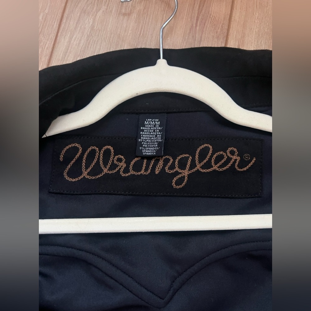 [NEW/UNWORN] Wrangler Retro Women's Suede Fringe Crop Jacket - Black - Picture 9 of 9